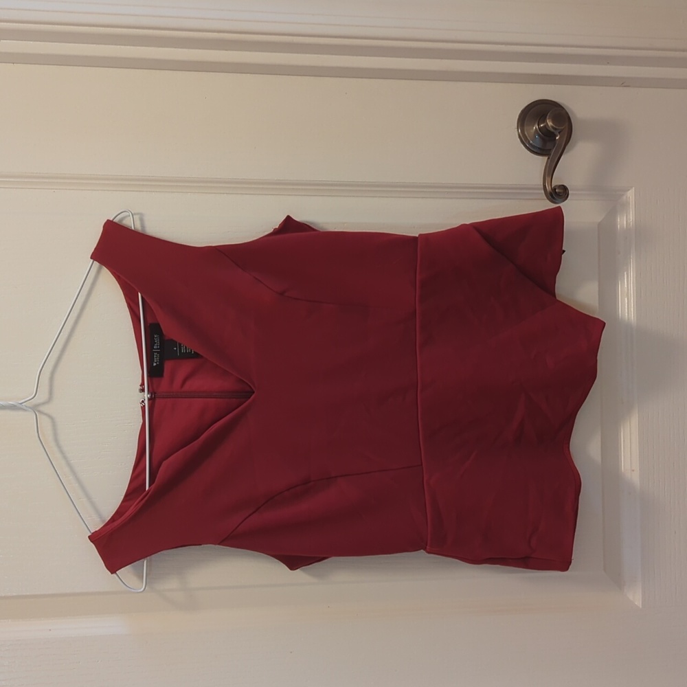 White House Black Market Peplump Top